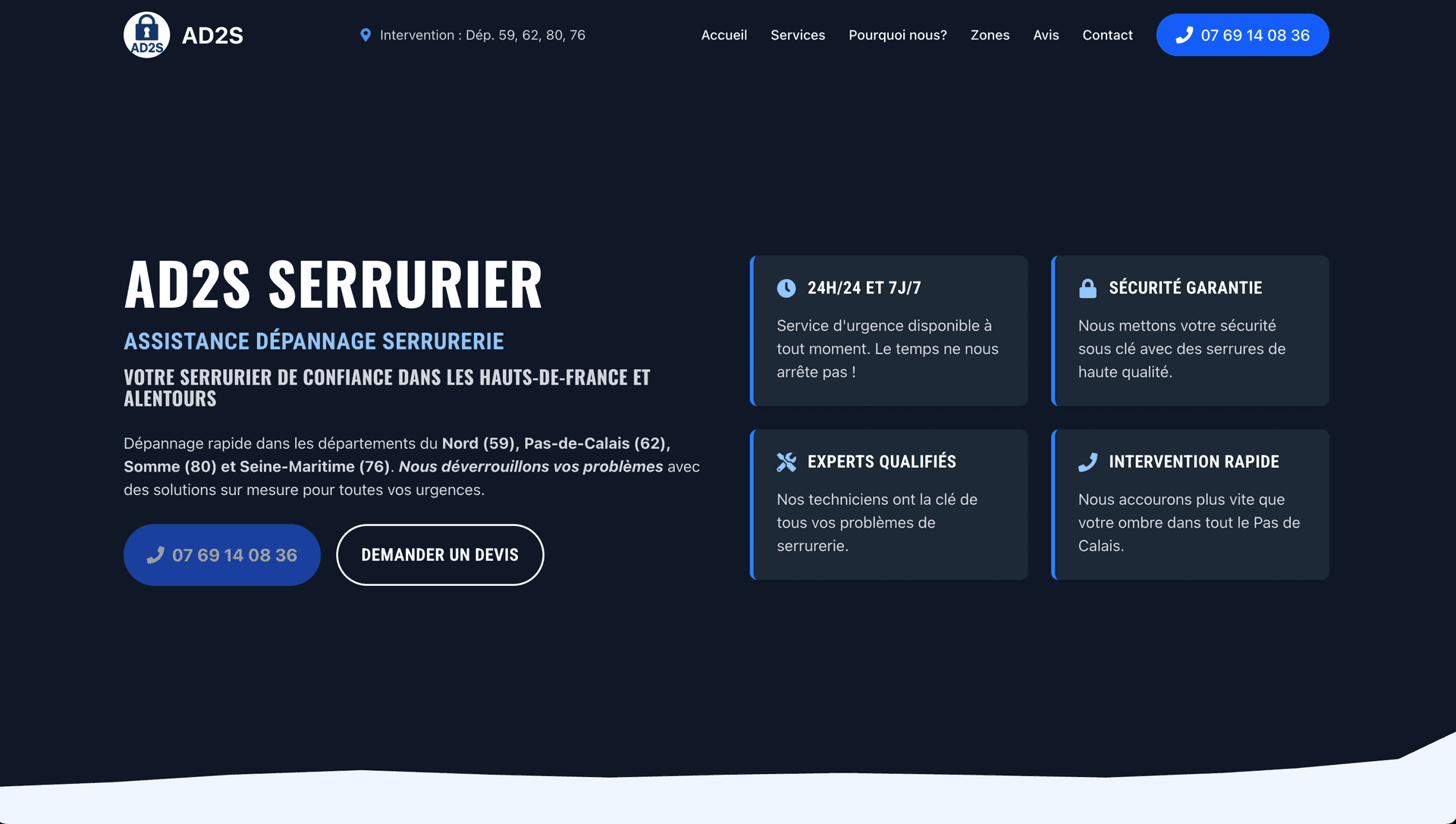 Sérrurier dépanneur AD2S