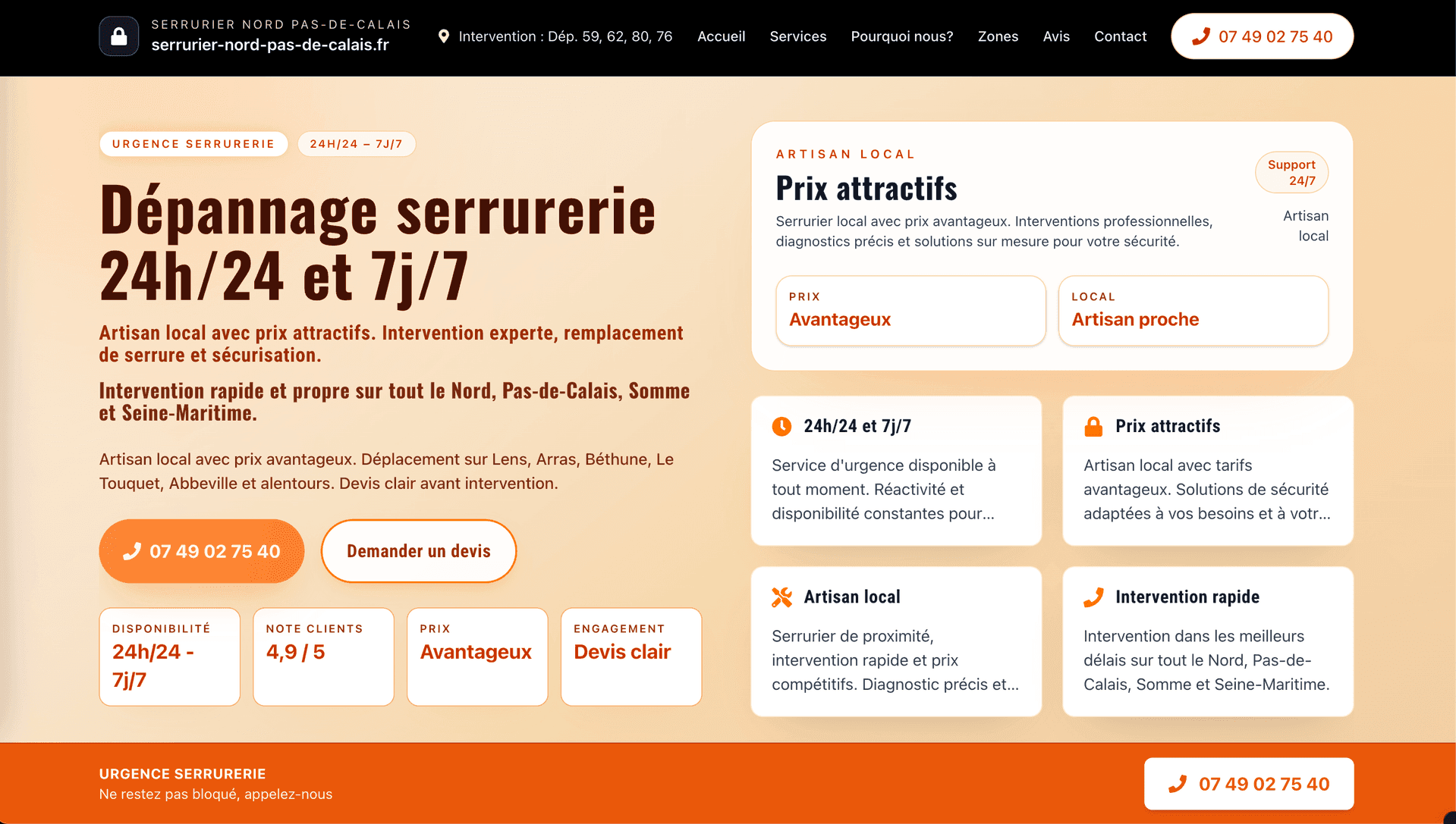 Serrurier Nord Pas-de-Calais